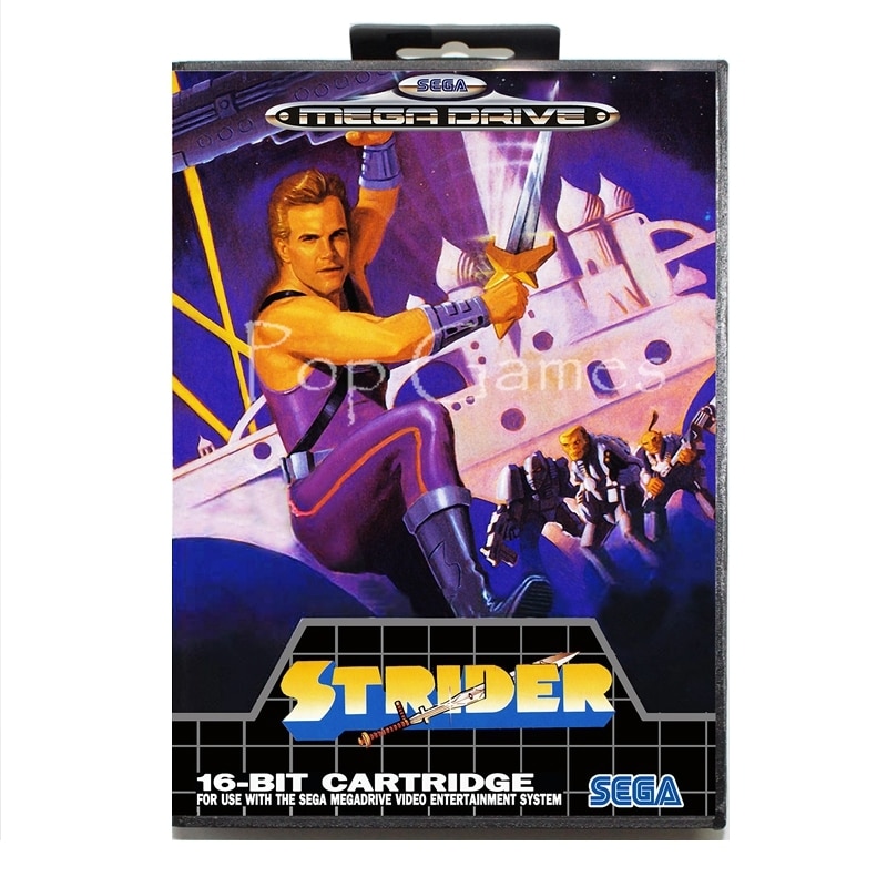Strider US ƼĿBox for 16 bit Sega MD Game Card f..